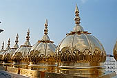 Amritsar - the Golden Temple - copper cupolas 